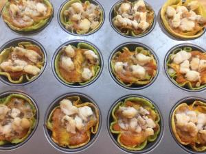 Cestini di crepes salati