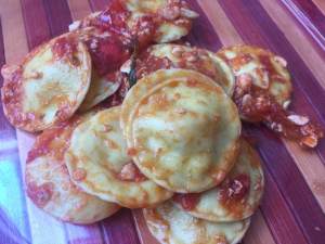 Ravioli ripieni di trota salmonata