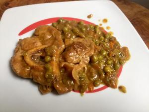 Ossobuco con piselli