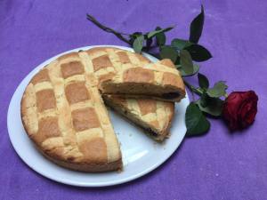 Crostata al farro e ciliegie