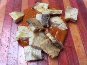 Pesce spada con salsa ai pomodori