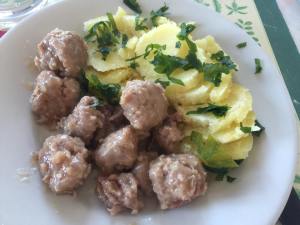 Polpette con patate prezzemolate