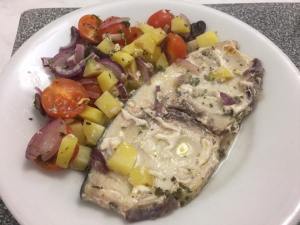 Spada al cartoccio alla birra con verdure