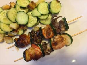 Spiedini di pesce in salsa Worcestershire