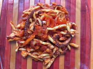 Strozzapreti al sugo di polpo