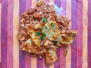 Maltagliati al ragu' di pesce