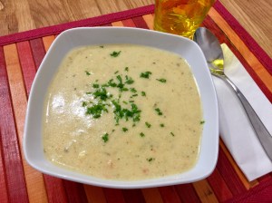 Crema di patate con verdure