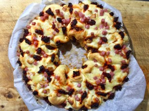 Focaccia ripiena pizzicata