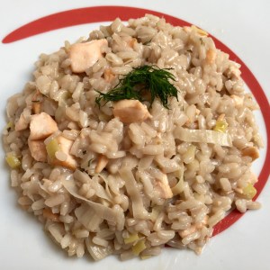 Risotto al salmone