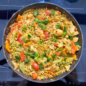 Paella vegetariana