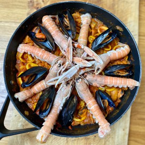 Paella de marisco