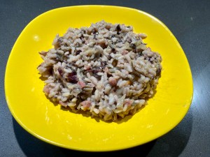 Risotto radicchio e pancetta