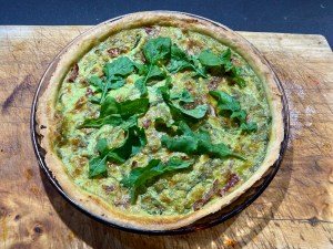 Torta salata di rucola