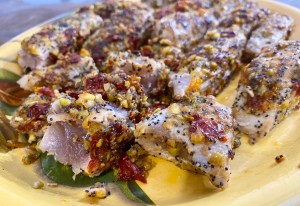 Tonno in crosta di pistacchi