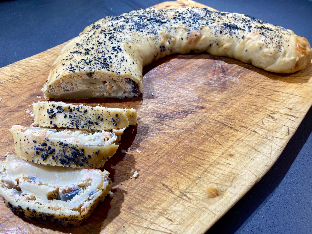 Strudel di salmone e ricotta