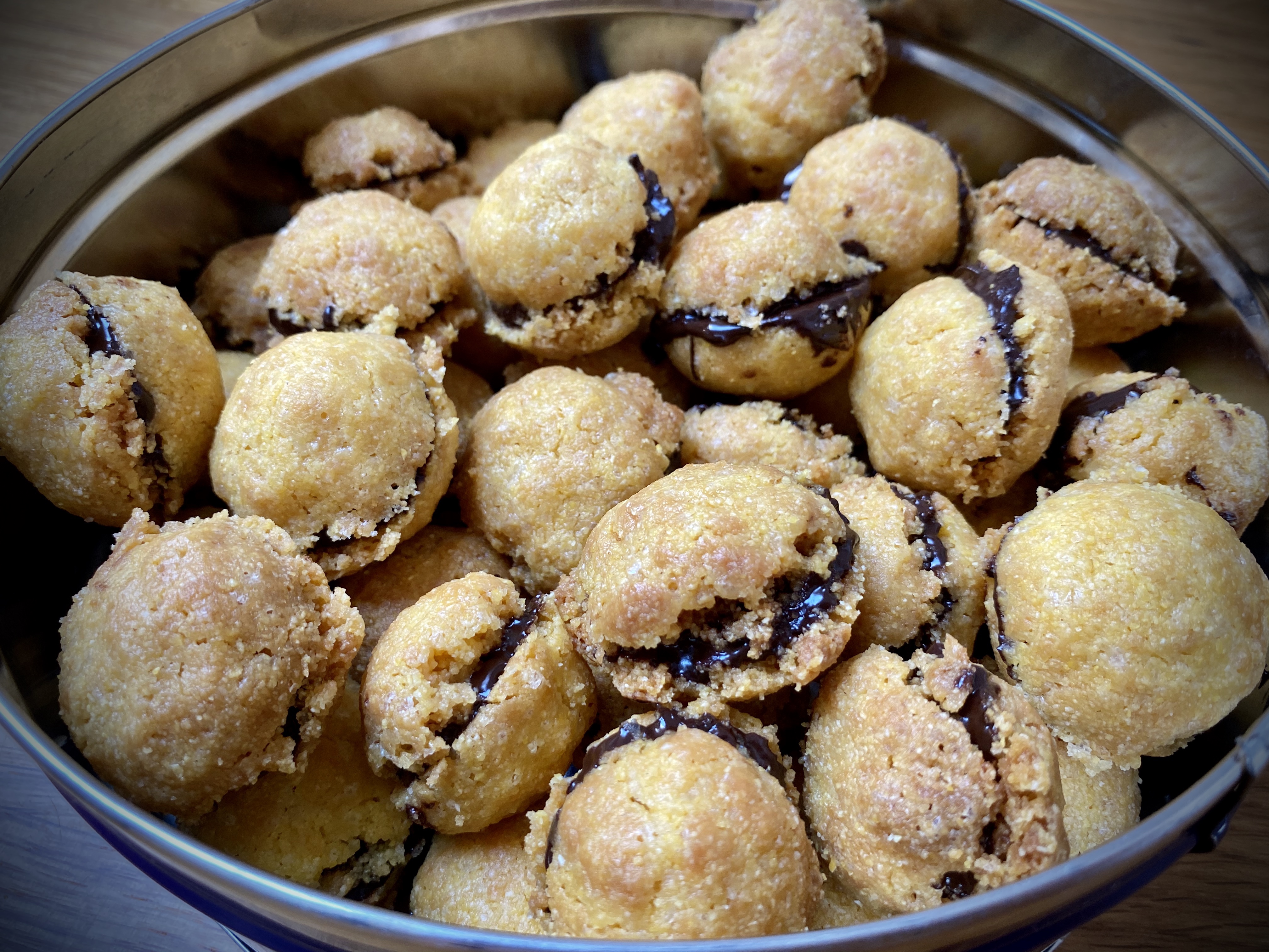 Baci di dama con farina di mais