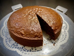 Torta al latte caldo al cacao