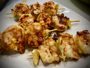 Gamberi arrostiti al miele