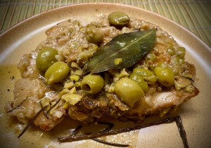 Nodini di maiale alle olive