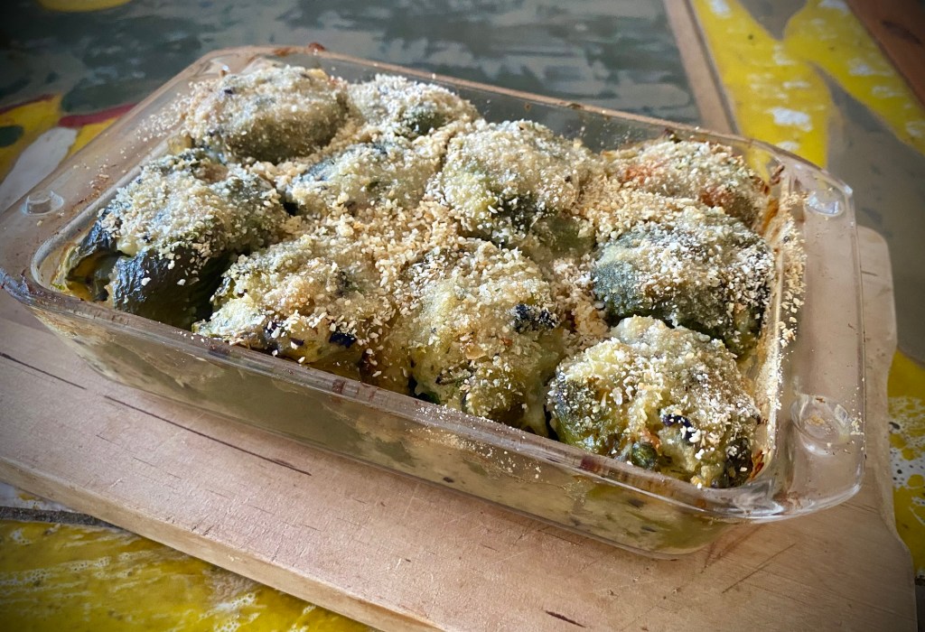 Involtini di peperoni ripieni di pesce