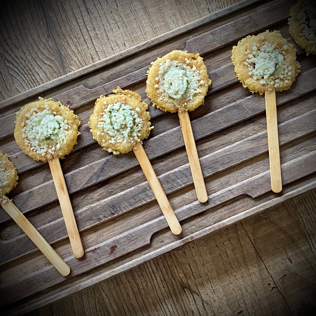 Lecca lecca di peperoncini e Grana Padano