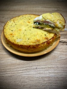 Torta di patate e prosciutto