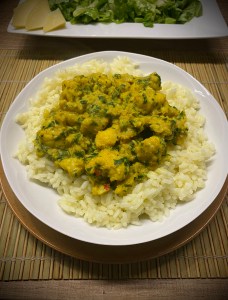 Curry di rana pescatrice