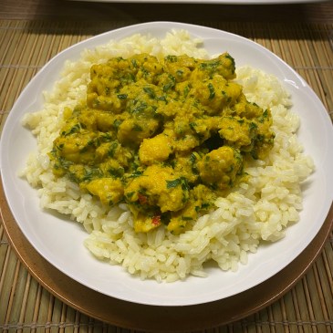 Curry di rana pescatrice
